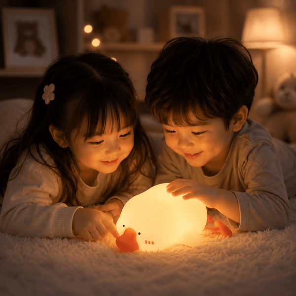 Creative Cute Big White Geese Magic Color Night Lamp | Meep Cozy - Meep Cozy