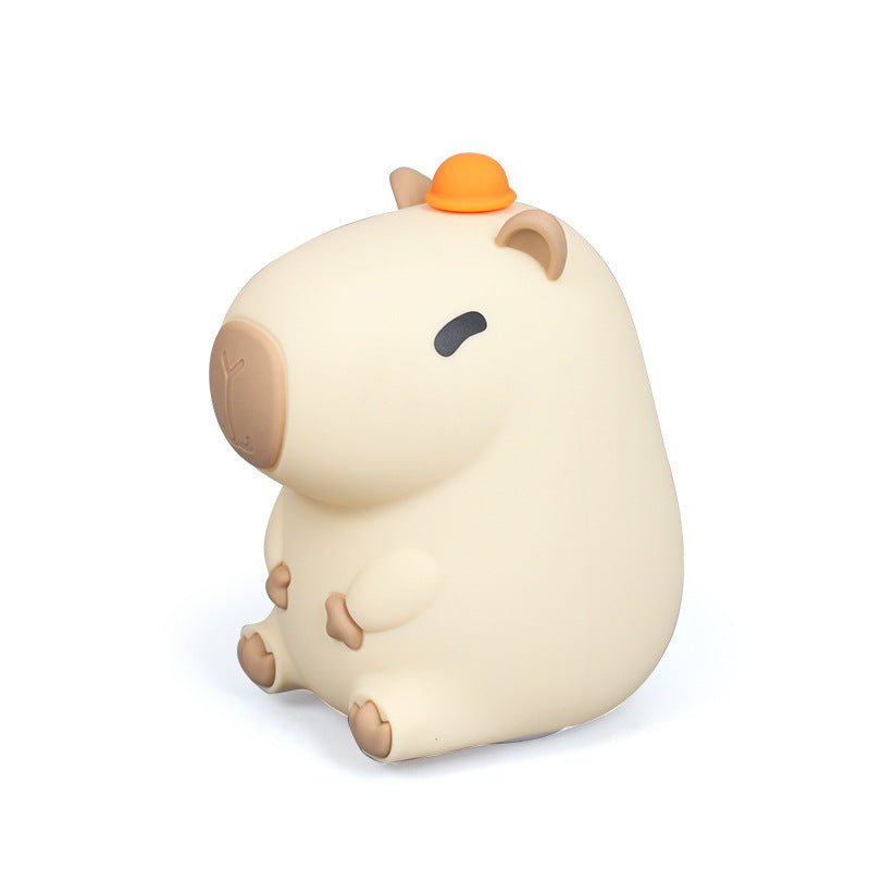 Cute Capybara Silicone Night Light – USB Rechargeable Bedside Lamp | Meep Cozy - Meep Cozy