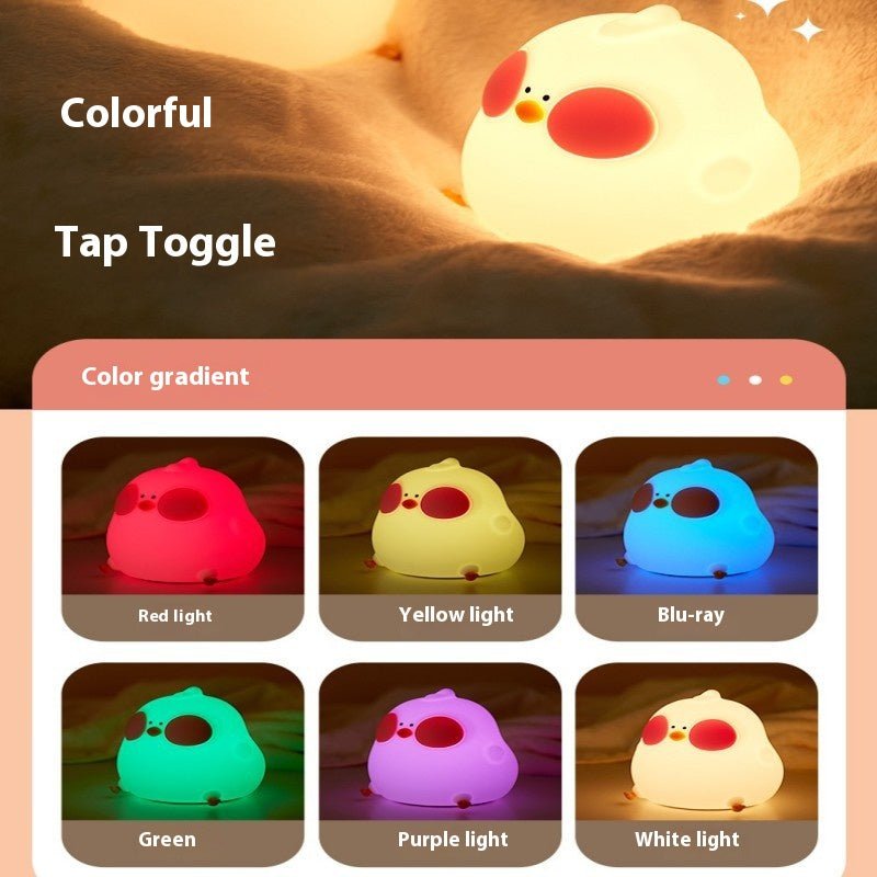 Cute Chick RGB Night Light – Silicone Remote Control LED Lamp | Meep Cozy - Meep Cozy