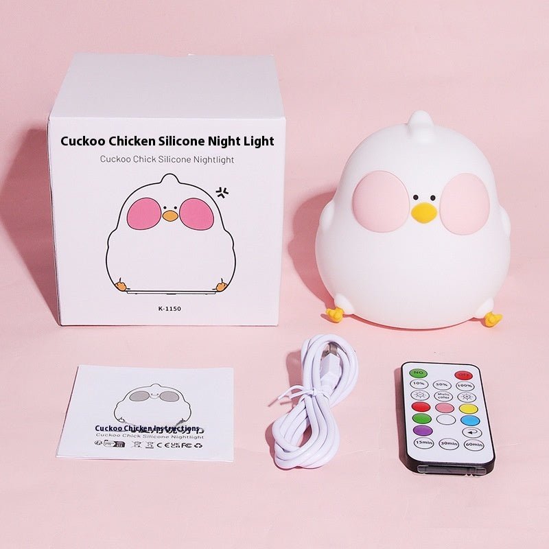 Cute Chick RGB Night Light – Silicone Remote Control LED Lamp | Meep Cozy - Meep Cozy