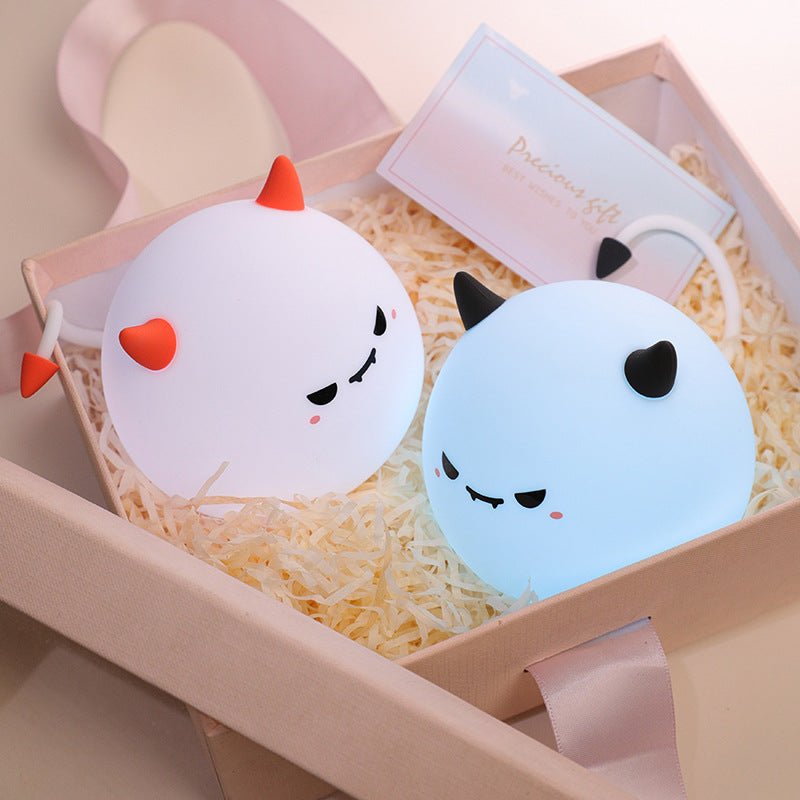 Cute Devil Night Light – Halloween Silicone LED Lamp | Meep Cozy - Meep Cozy