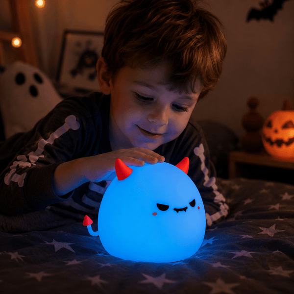 Cute Devil Night Light – Halloween Silicone LED Lamp | Meep Cozy - Meep Cozy