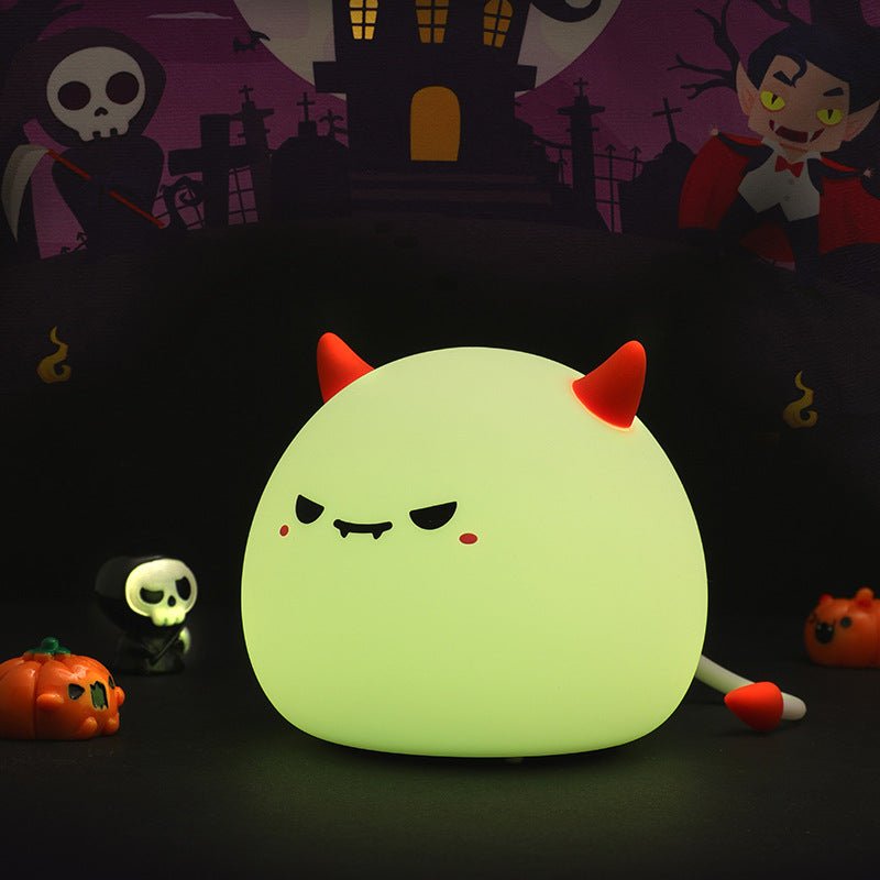 Cute Devil Night Light – Halloween Silicone LED Lamp | Meep Cozy - Meep Cozy