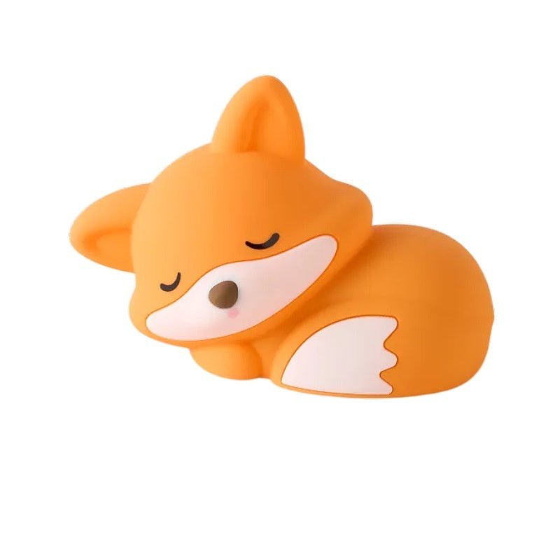 Cute Fox Night Light – USB Rechargeable Silicone Bedside Lamp | Meep Cozy - Meep Cozy
