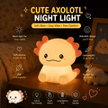 Cute Hexagon Dinosaur Night Light – Soft Silicone LED Bedside Lamp | Meep Cozy - Meep Cozy
