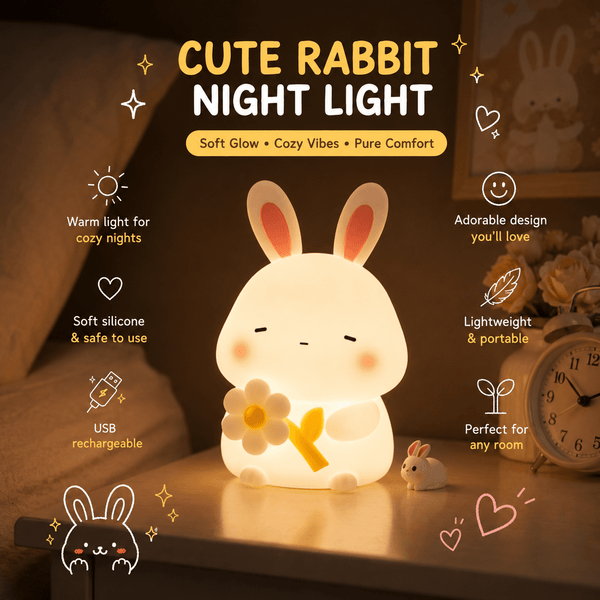 Cute Rabbit Night Light for Cozy Bedrooms | Meep Cozy - Meep Cozy