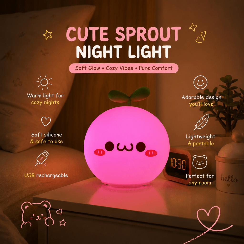 Cute Sprout Night Light for Cozy Rooms | Meep Cozy - Meep Cozy