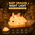 Rainbow Glow Night Light – Soft Silicone 7 Color LED Bedside Lamp | Meep Cozy - Meep Cozy